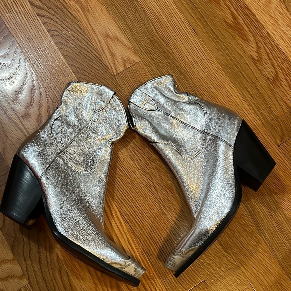 Free People  Brayden Western Boot Pewter Size 9 NWT - Picture 9 of 17